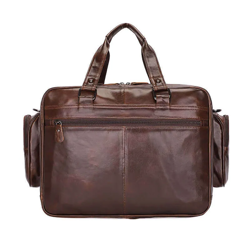 Men's Leather Laptop Bag - Stylish & Functional