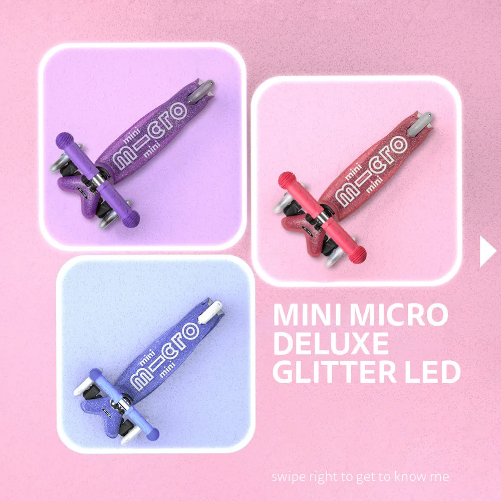 Mini Micro Deluxe Fairy Glitter LED Purple