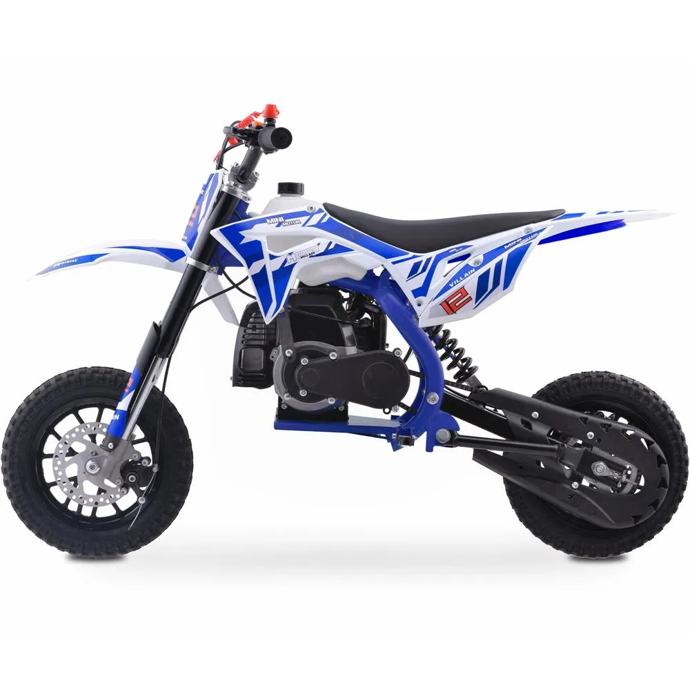 MotoTec Villain 52cc  2-Stroke Kids Gas Powered Dirt Bike