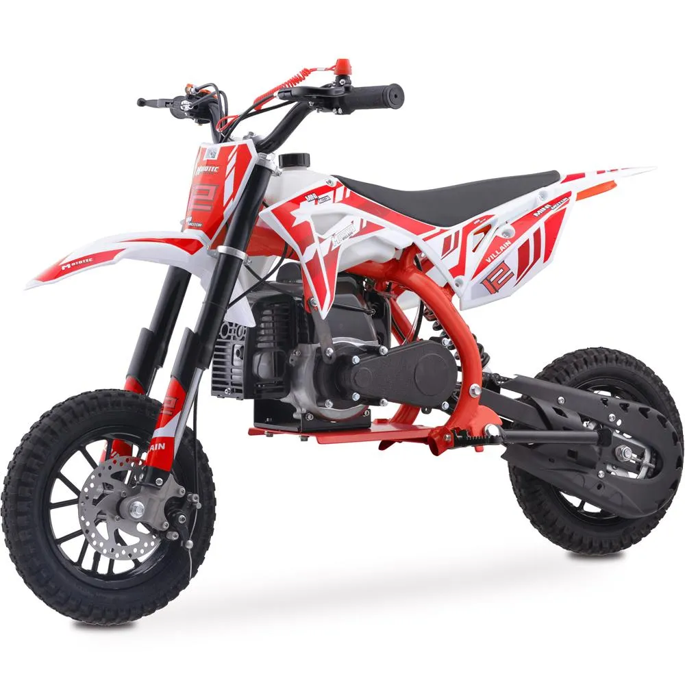 MotoTec Villain 52cc  2-Stroke Kids Gas Powered Dirt Bike