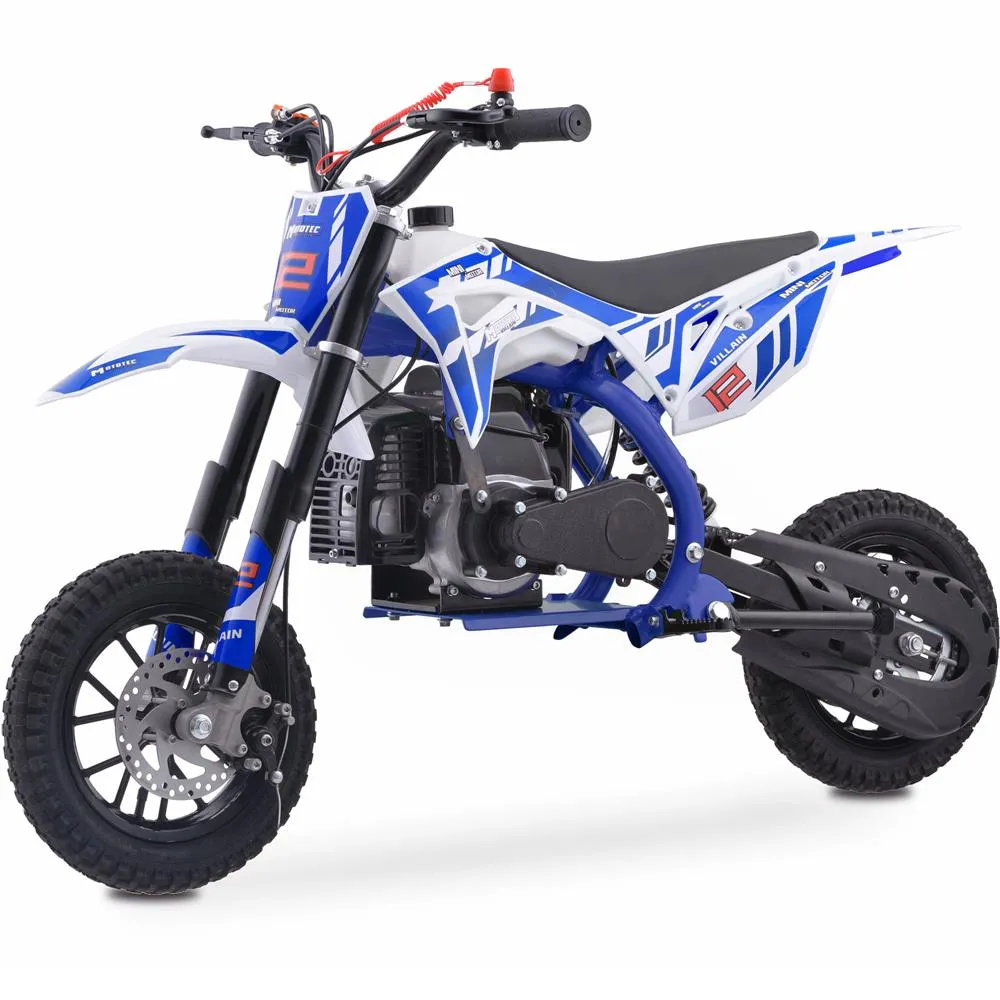 MotoTec Villain 52cc  2-Stroke Kids Gas Powered Dirt Bike