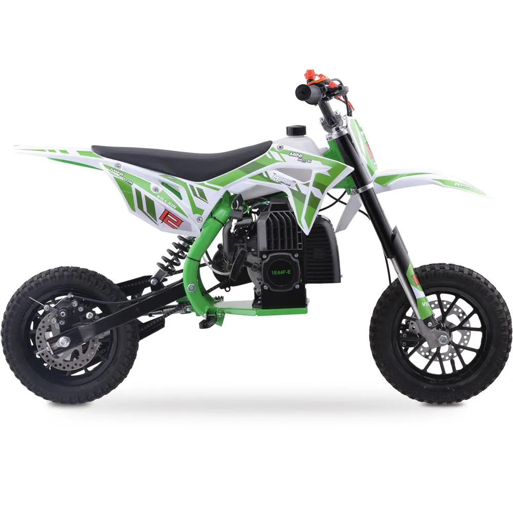 MotoTec Villain 52cc  2-Stroke Kids Gas Powered Dirt Bike