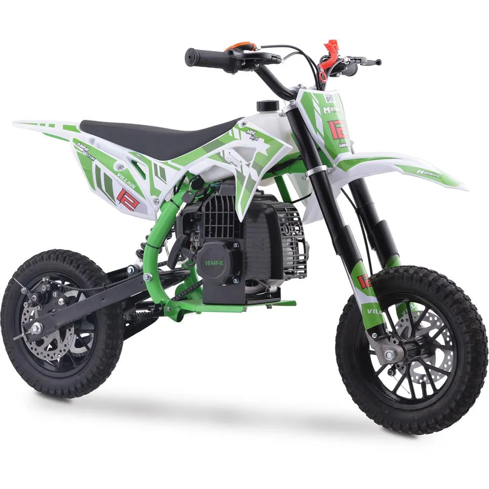 MotoTec Villain 52cc  2-Stroke Kids Gas Powered Dirt Bike