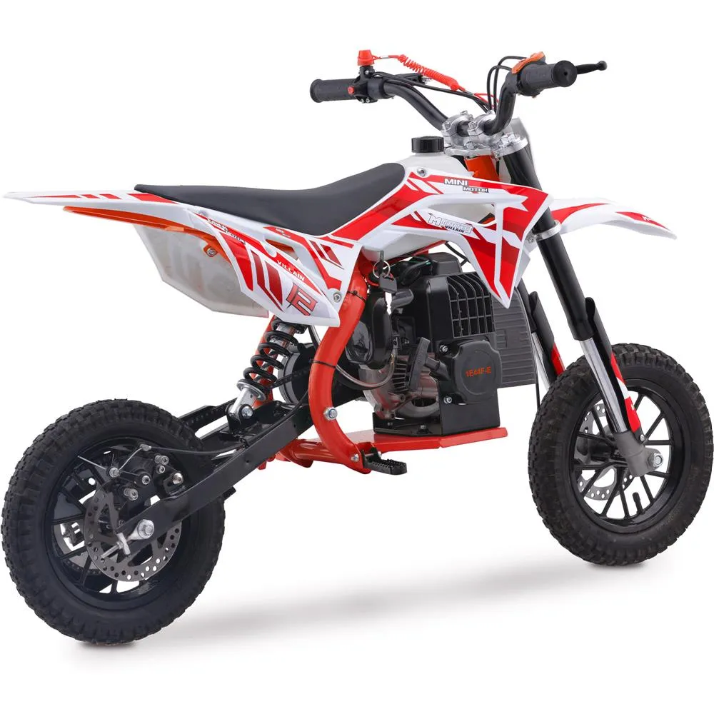 MotoTec Villain 52cc  2-Stroke Kids Gas Powered Dirt Bike