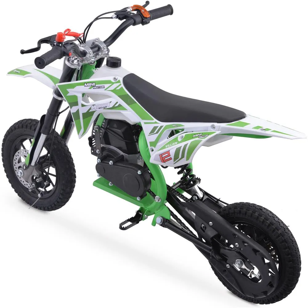 MotoTec Villain 52cc  2-Stroke Kids Gas Powered Dirt Bike