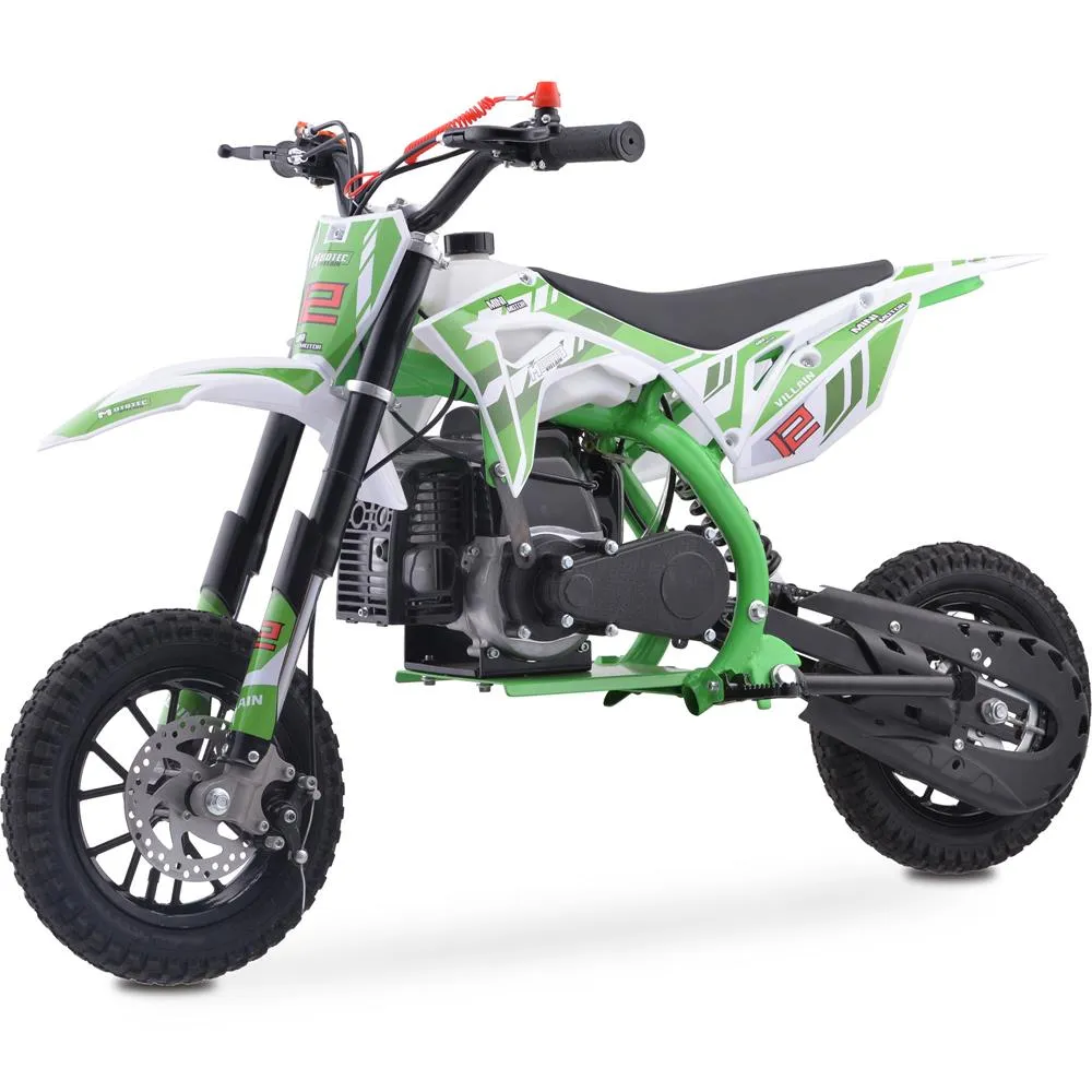 MotoTec Villain 52cc  2-Stroke Kids Gas Powered Dirt Bike