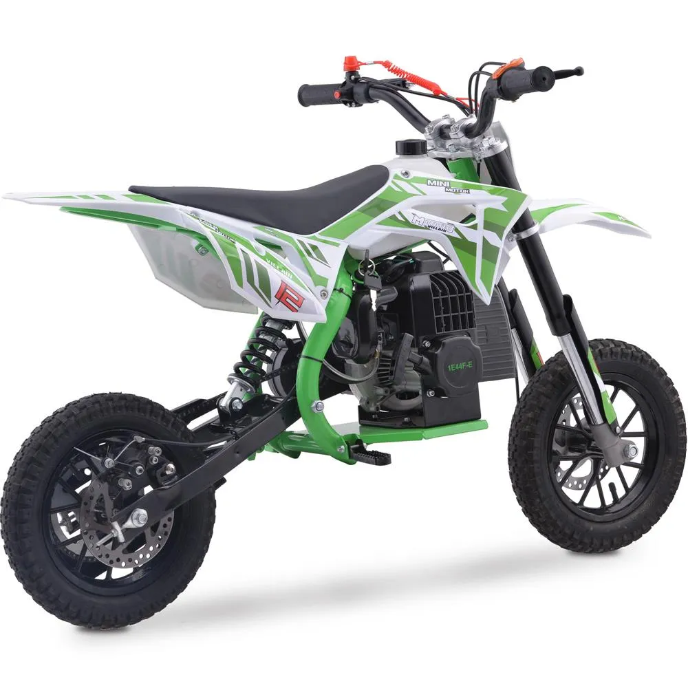 MotoTec Villain 52cc  2-Stroke Kids Gas Powered Dirt Bike