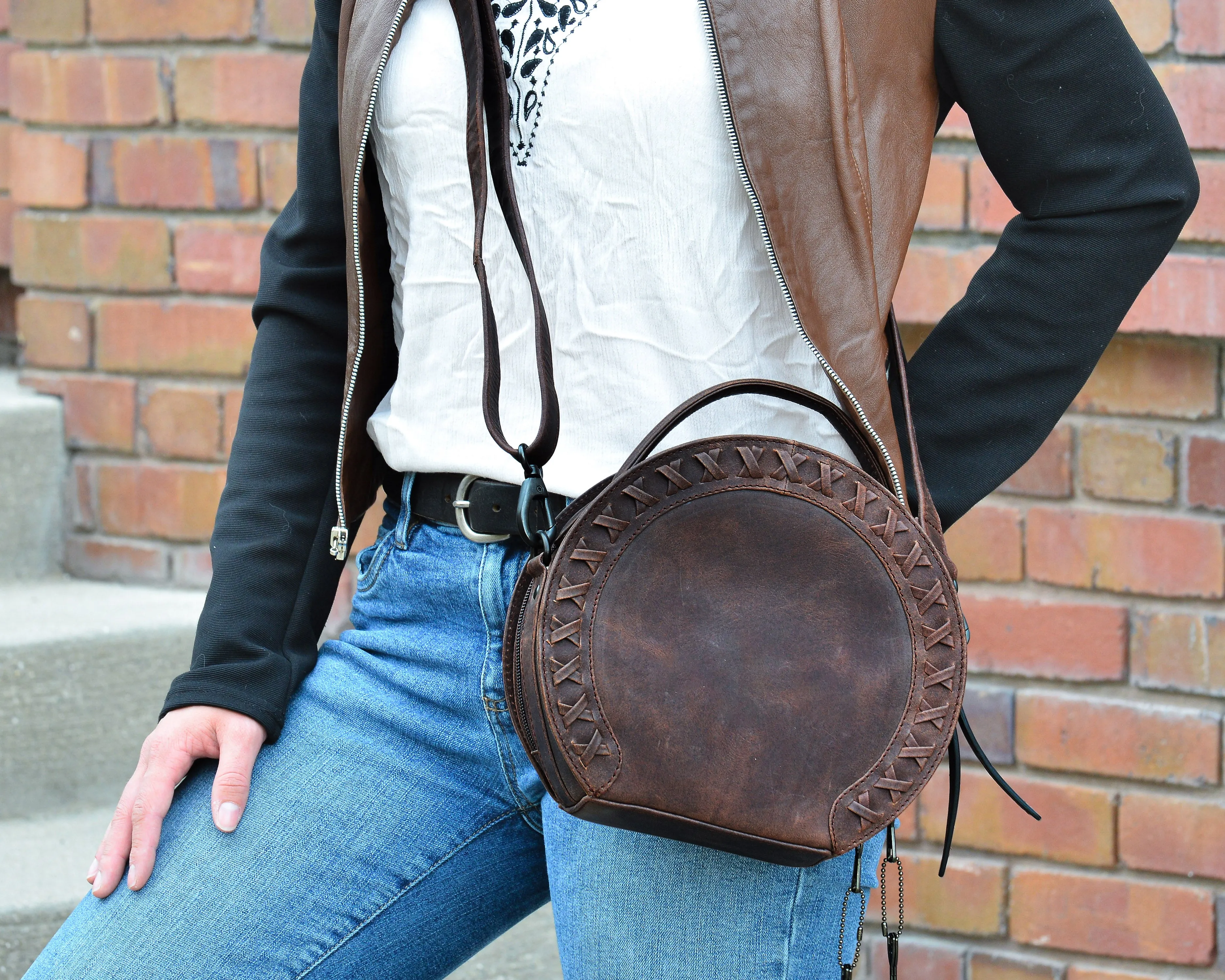 Oaklee | Concealed Carry Leather Crossbody or Shoulder Bag