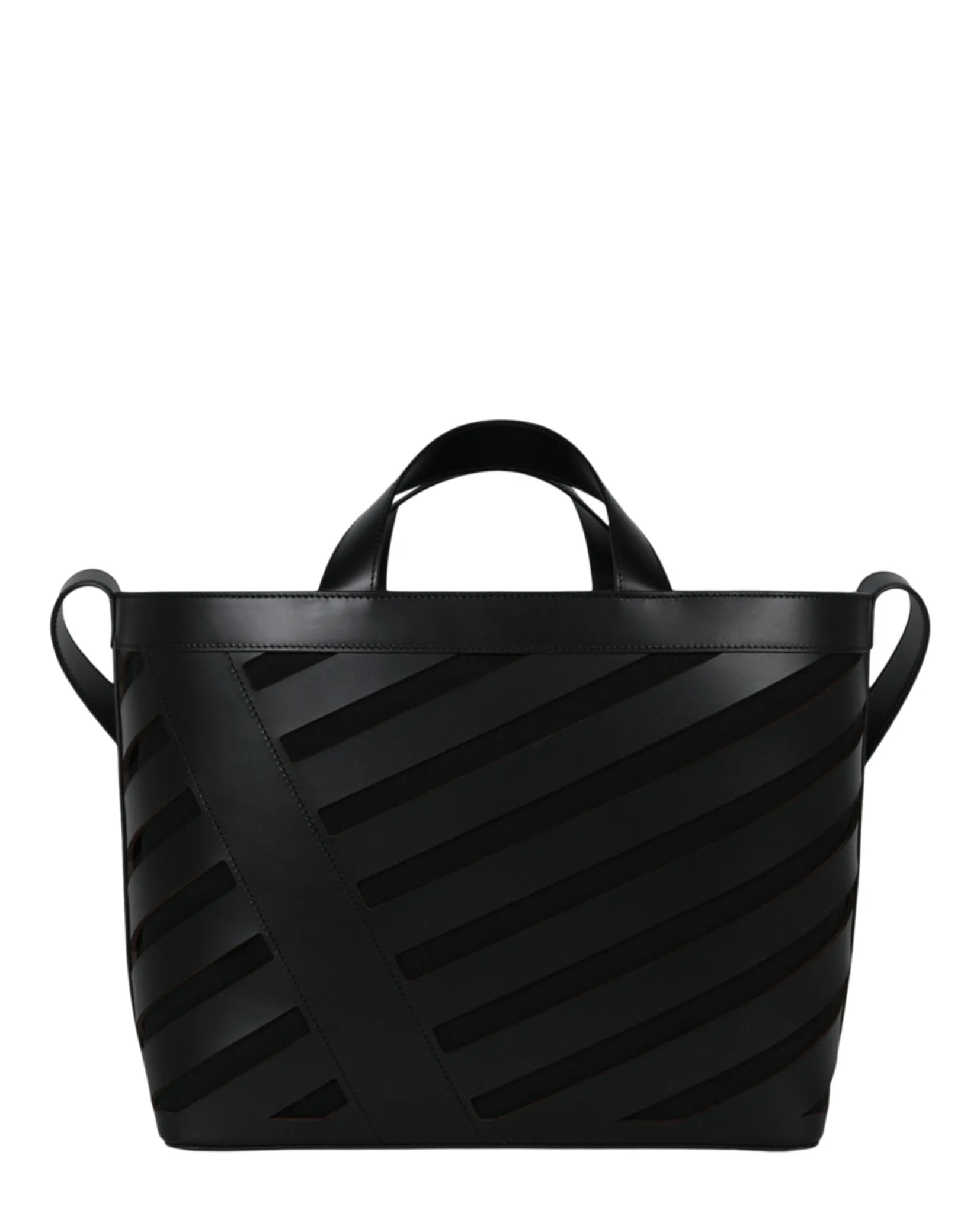 Off-White Small Cut-Out Diag Tote Bag