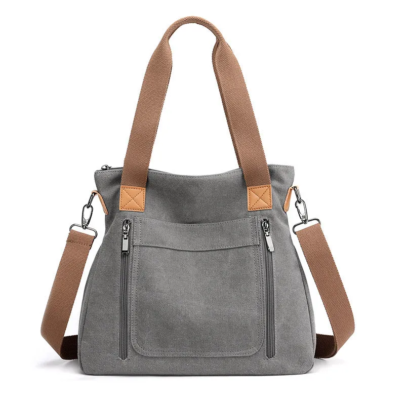 OnTheGo: Portable Canvas Tote Bag for Busy Women