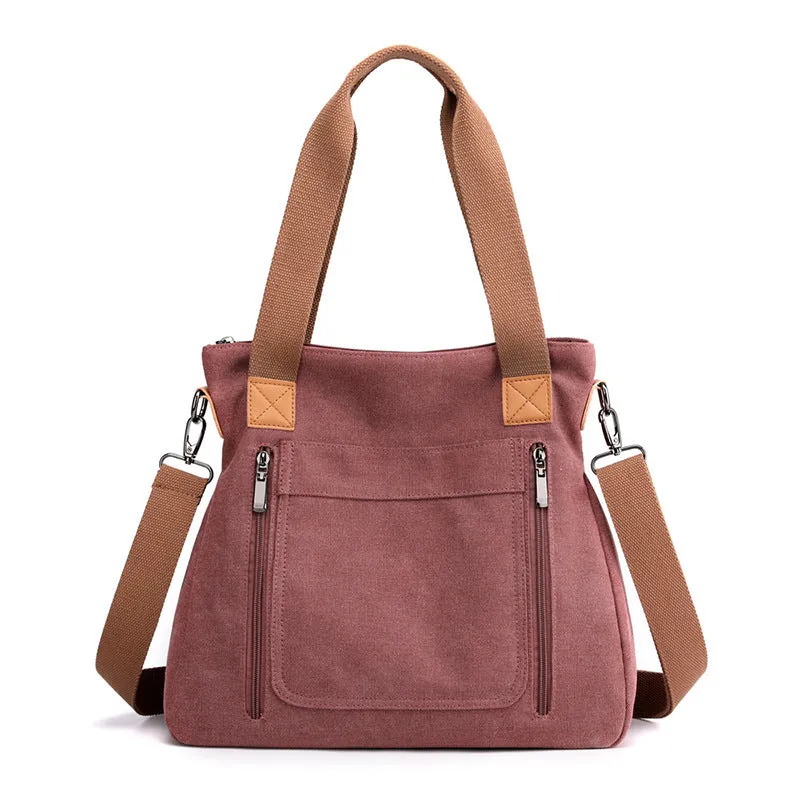 OnTheGo: Portable Canvas Tote Bag for Busy Women