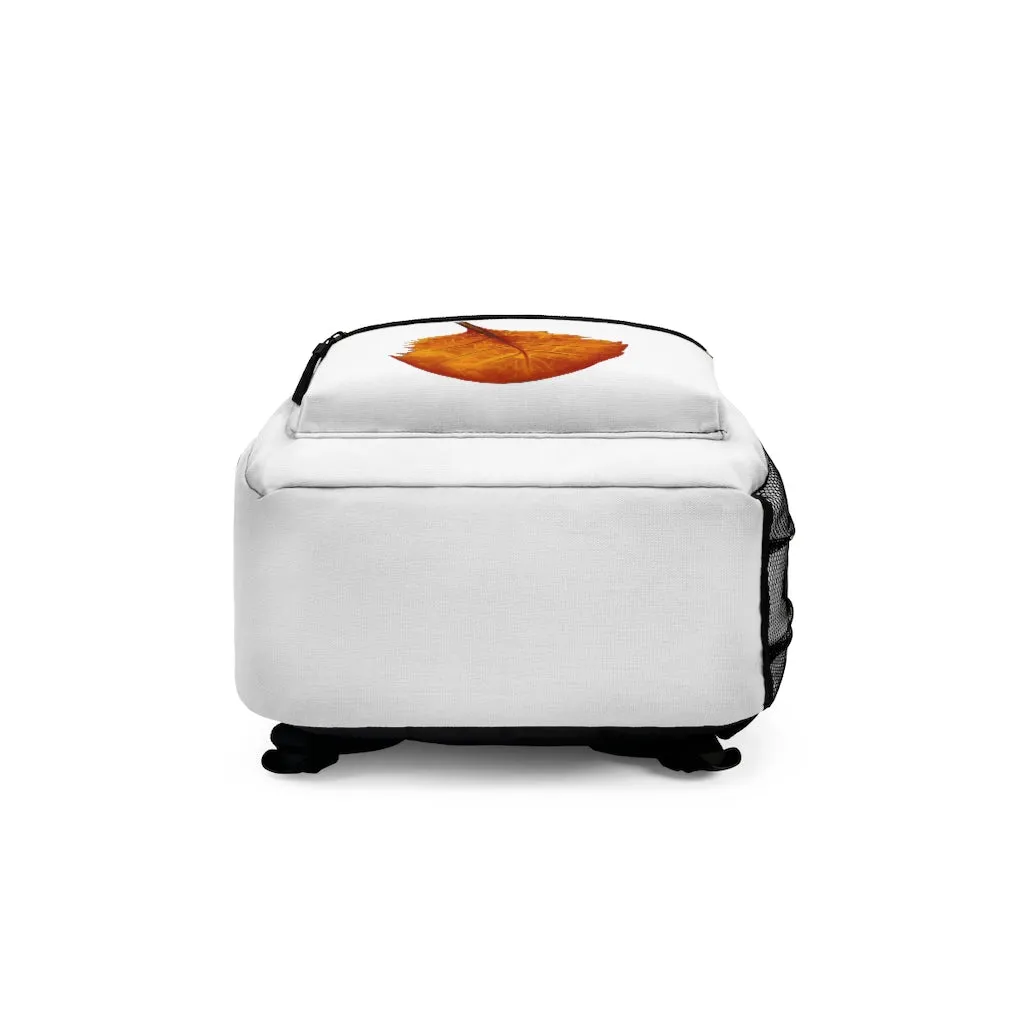 Orange Leaf Backpack (Made in USA)