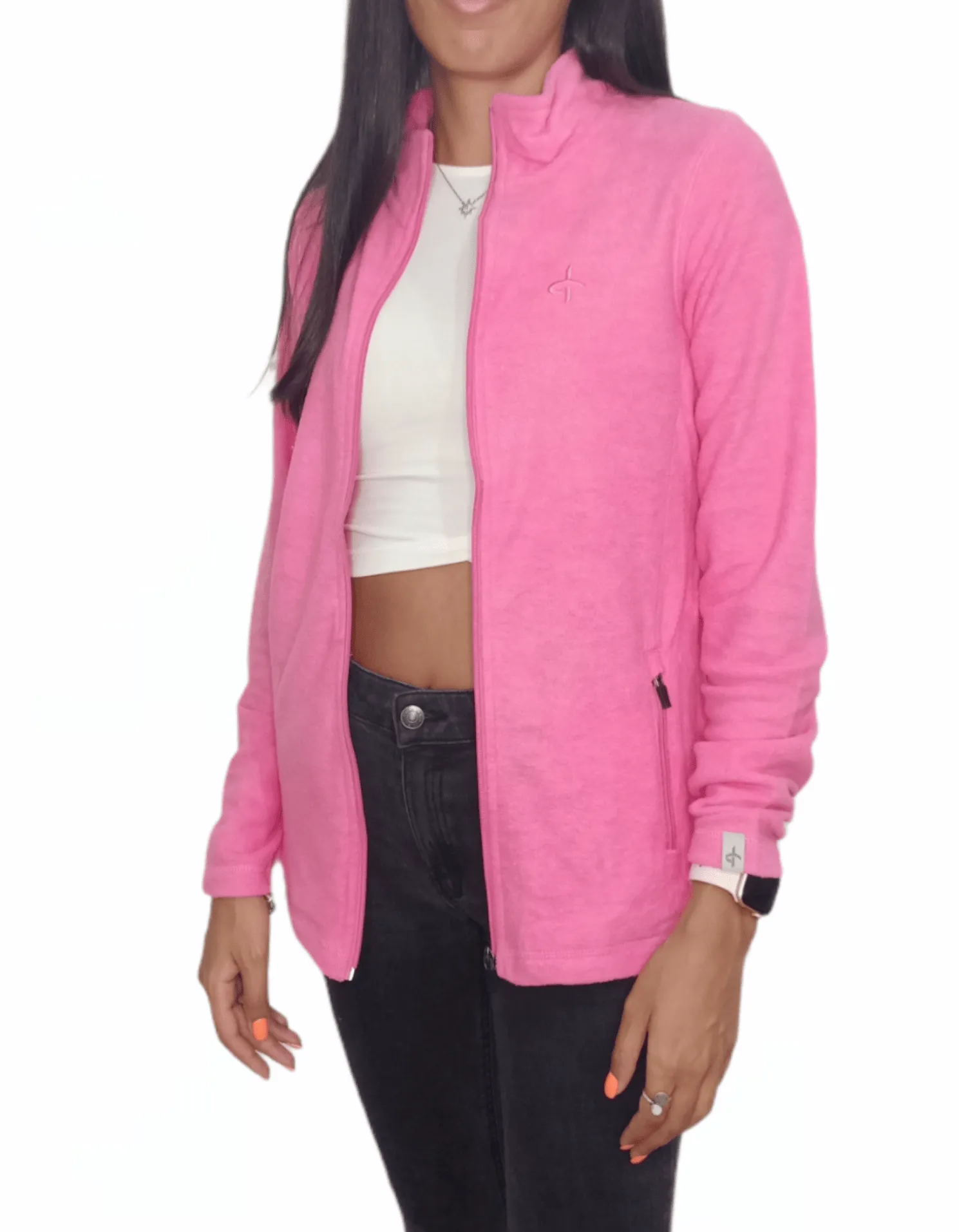 Pink Sports Hoodie Jacket