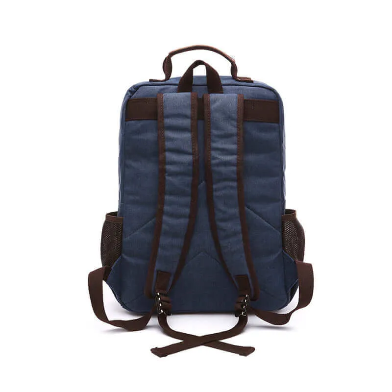 Practical Canvas Backpack | Fits 14 Inch Laptop