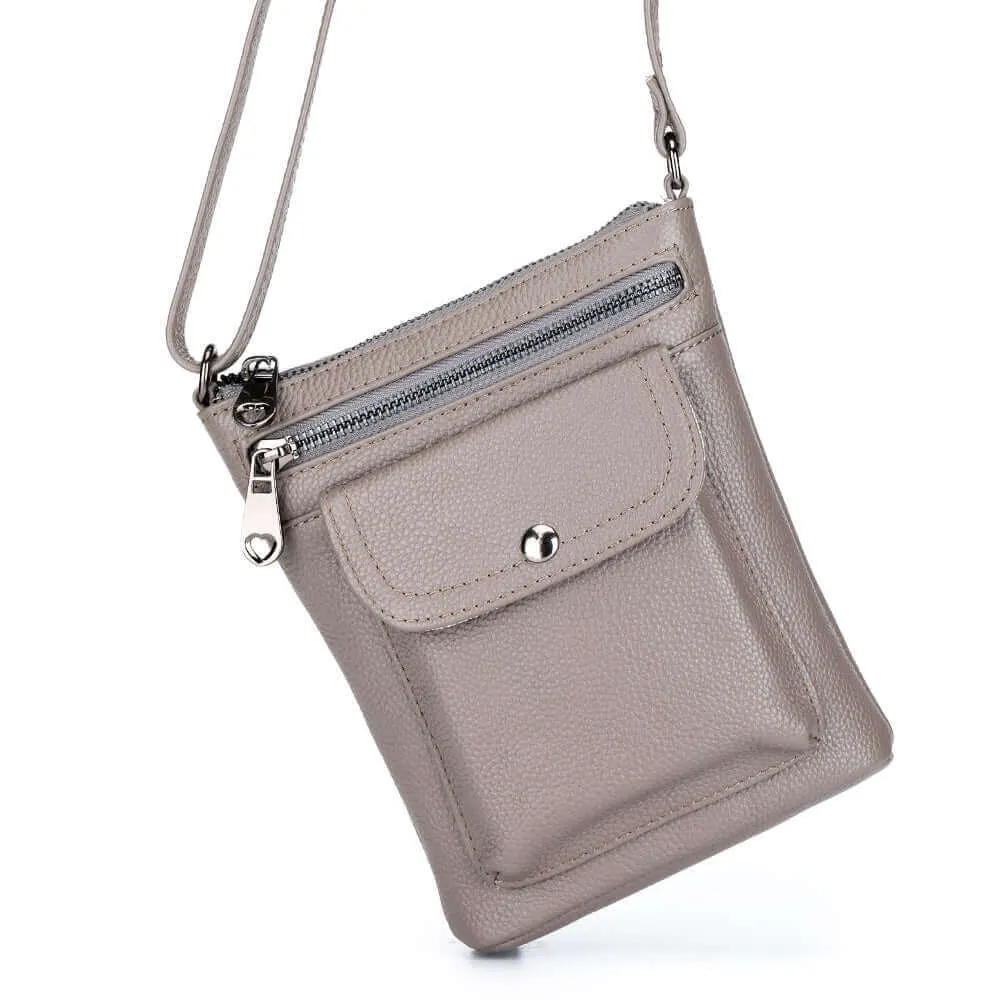 Practical Leather Small Shoulder Crossbody Bag