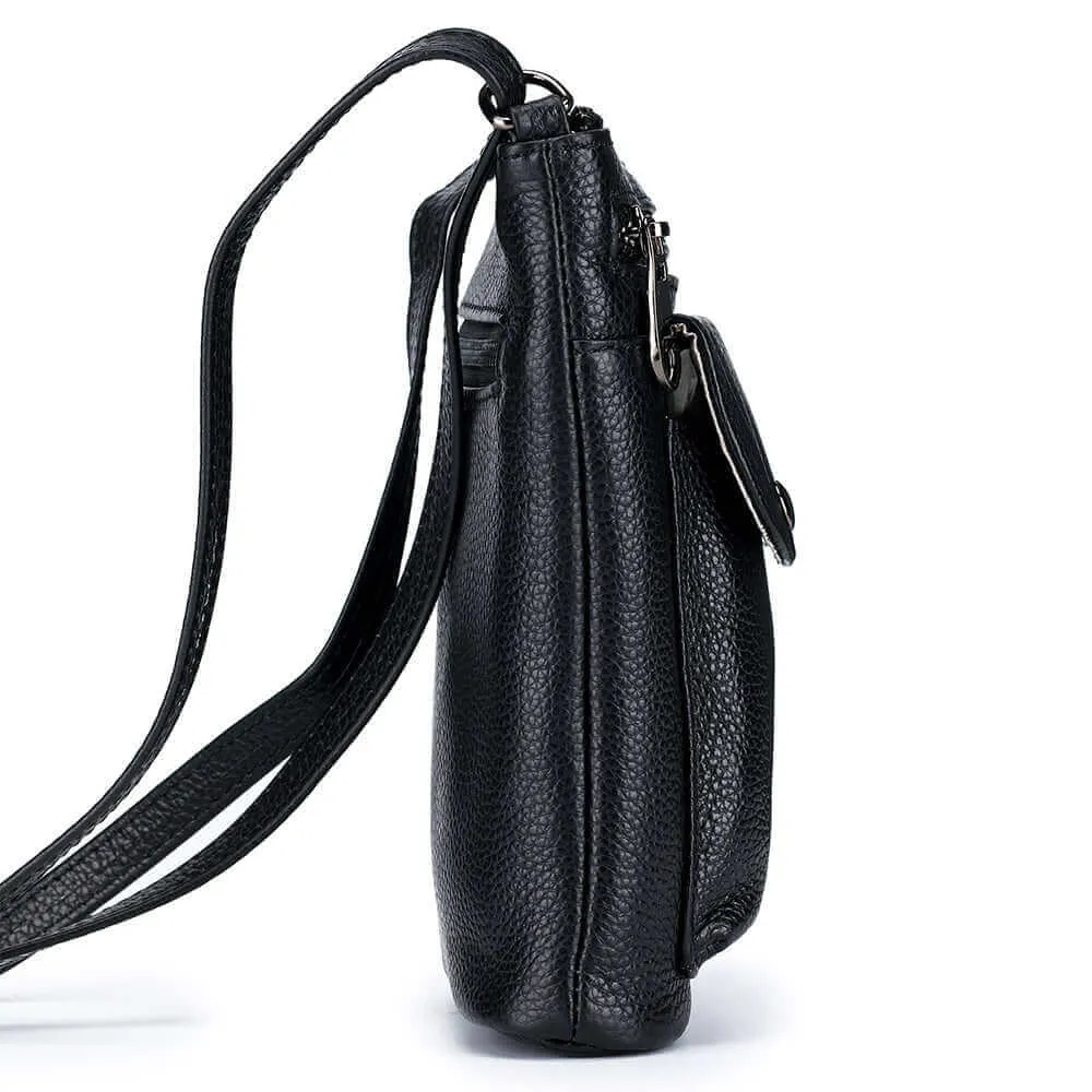 Practical Leather Small Shoulder Crossbody Bag