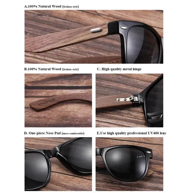 Ralferty Wood Sunglasses - Retro Brown