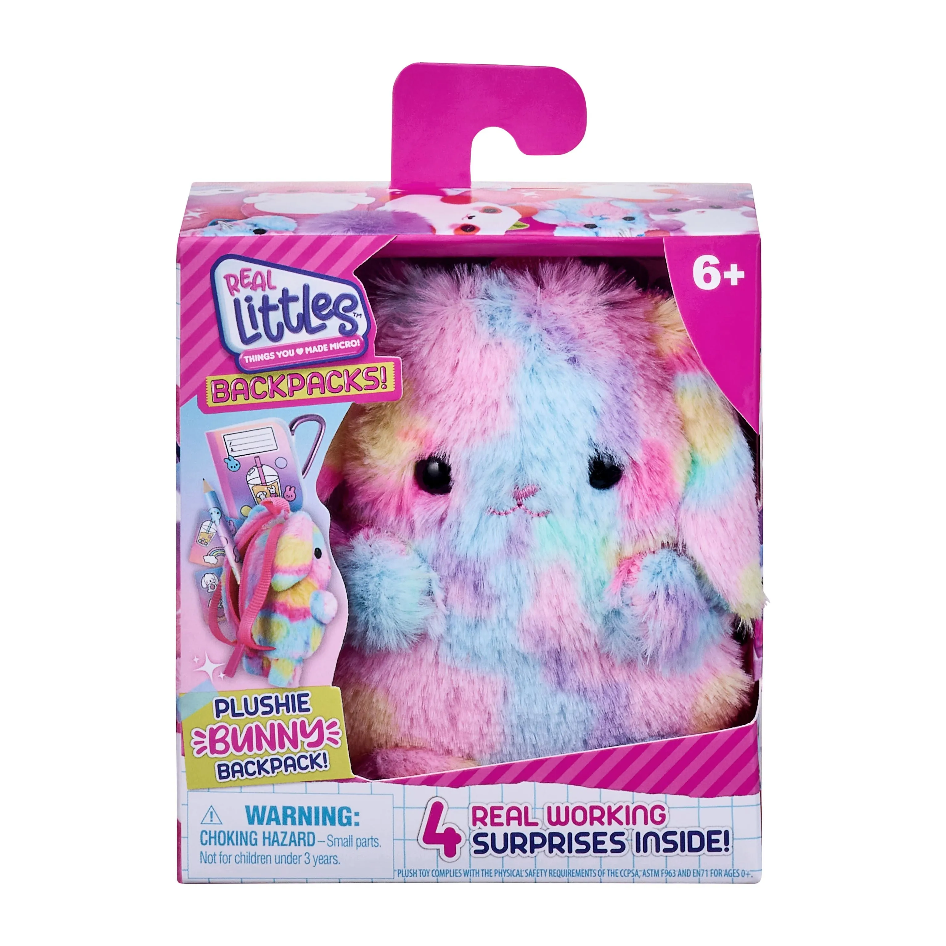 Real Littles Series 7 Plushie Pet Backpack Bunny