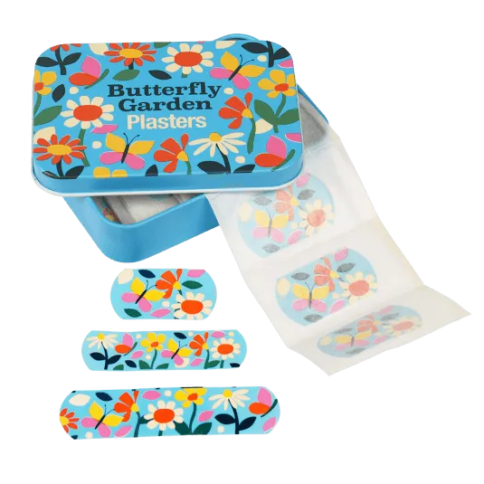 Rex London Butterfly Garden Plasters In A Tin (Pack of 30)