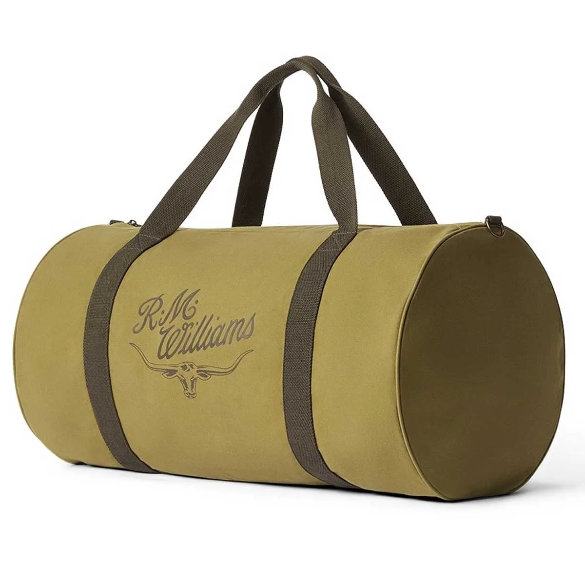 RM WILLIAMS Ditty Bag - Waxed Cotton - Light Olive