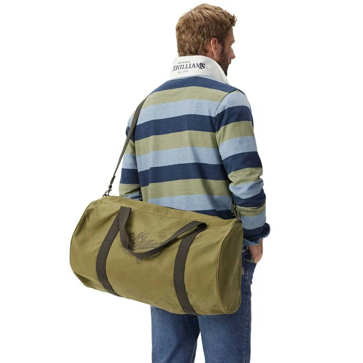 RM WILLIAMS Ditty Bag - Waxed Cotton - Light Olive