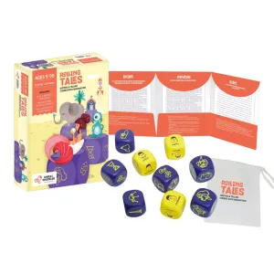 Rolling Tales Story Telling Wooden Dice Cubes