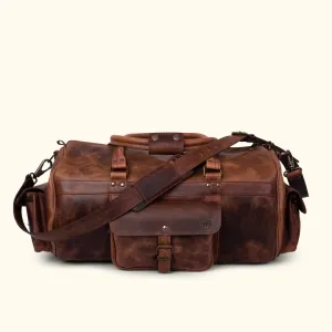 Roosevelt Buffalo Leather Duffle Bag | Dark Oak