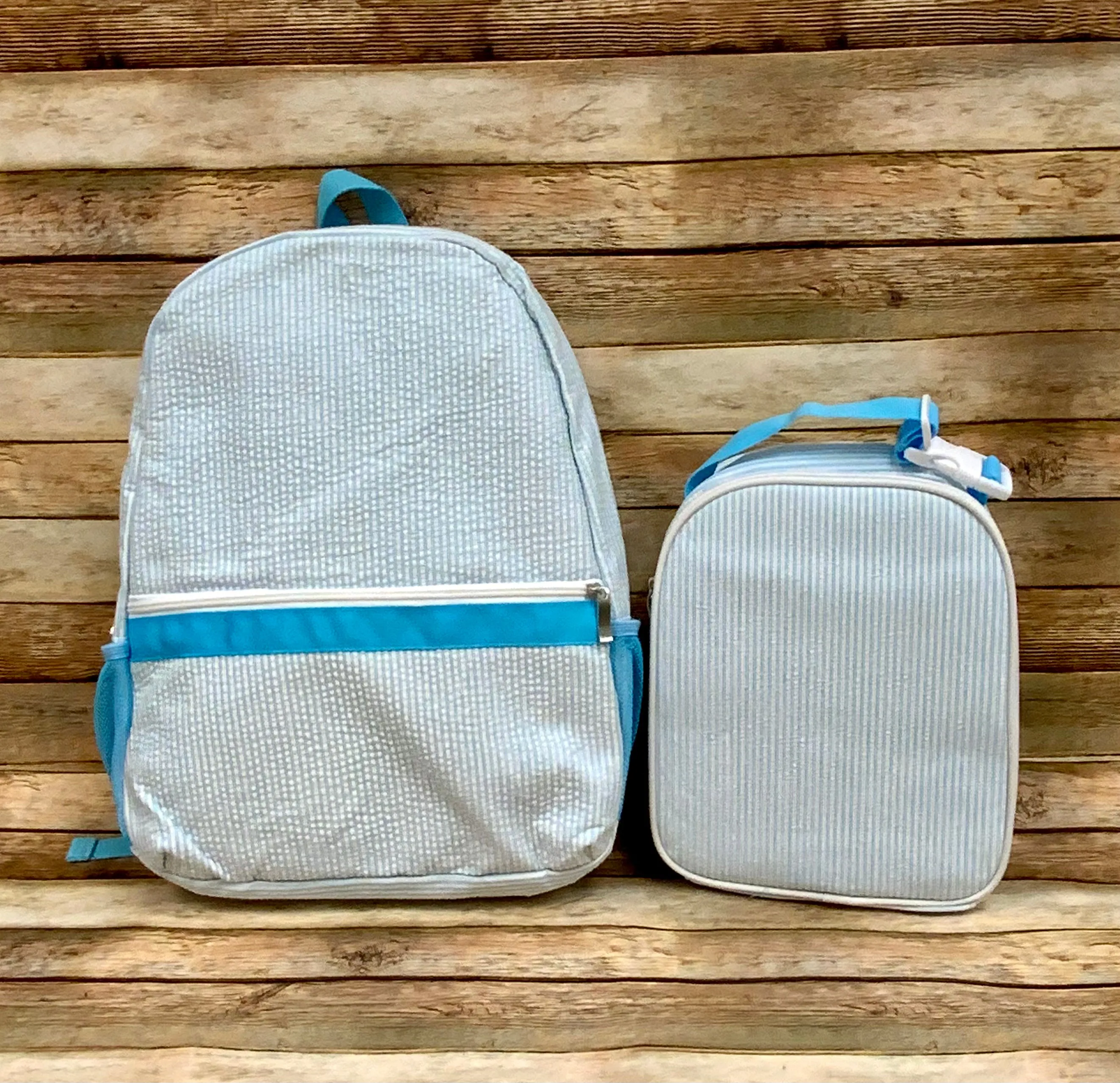 Seersucker Stripe Backpacks 15x12x4