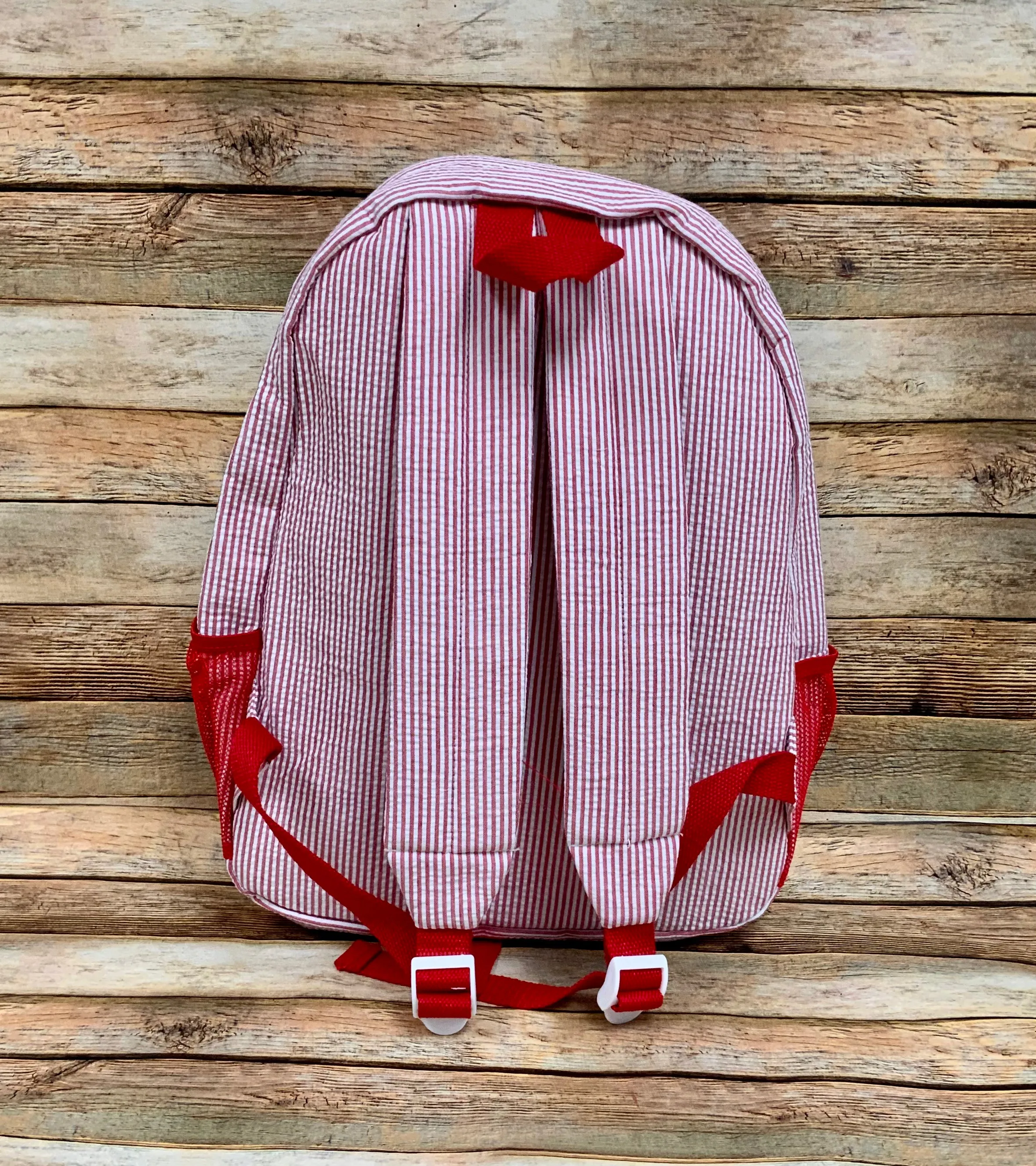 Seersucker Stripe Backpacks 15x12x4