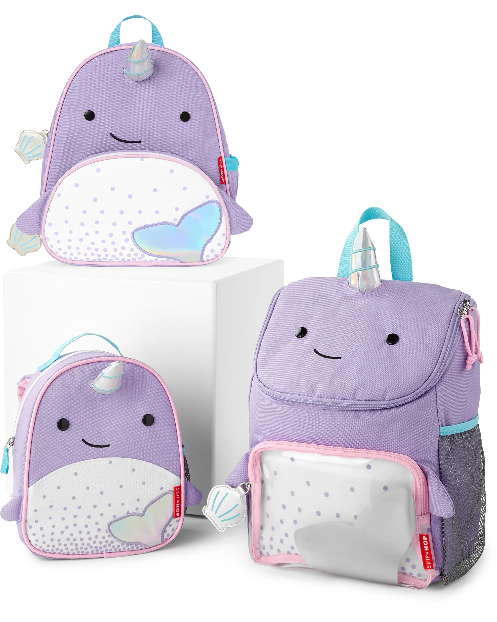 Skip Hop Zoo Mini Backpack with Reins - Nova Narwhal