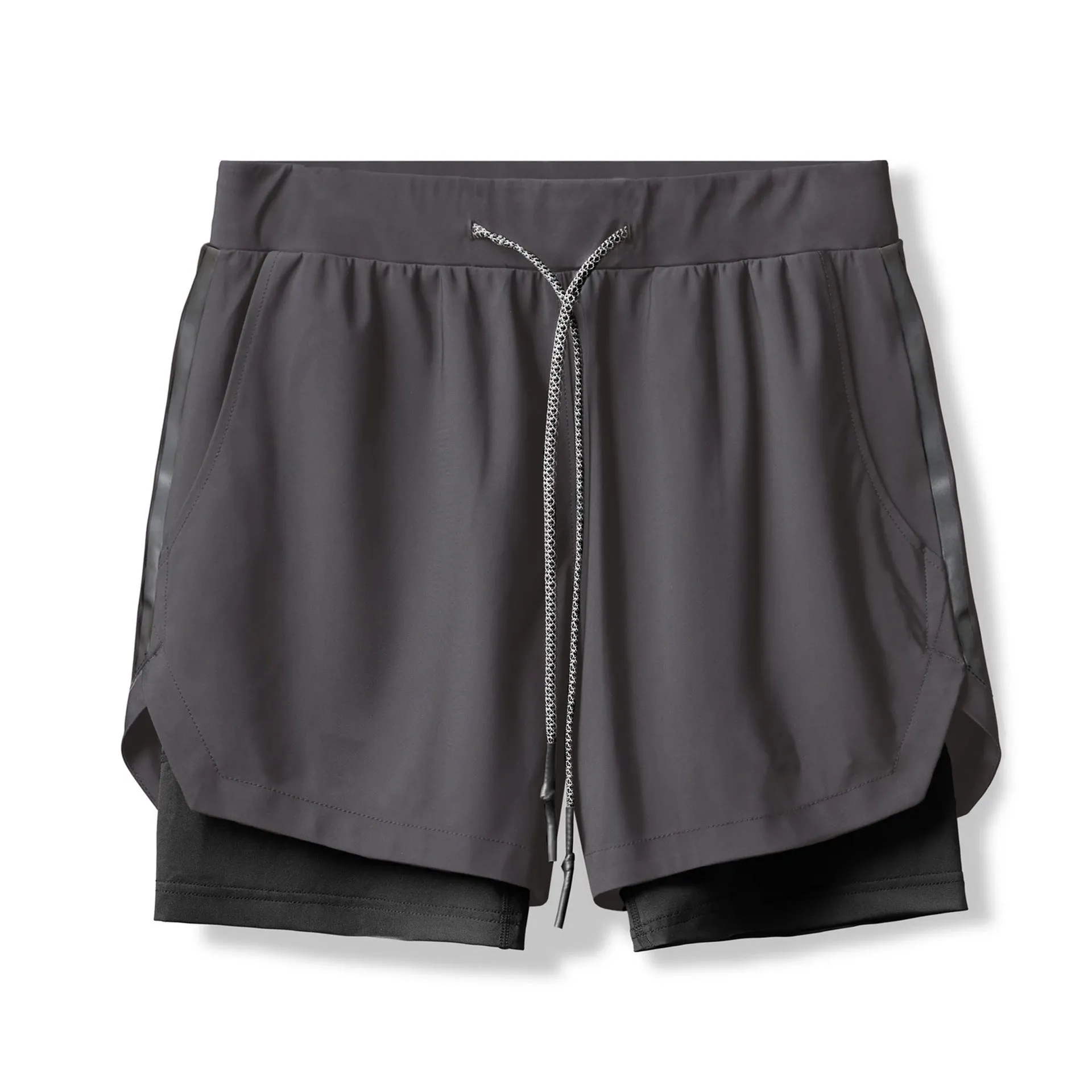 SPORTS AND FITNESS DOUBLE LAYER QUICK DRYING RUNNING SHORTS