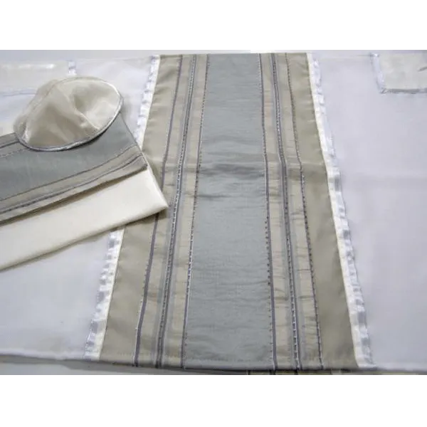 Stone Stripes Tallit for Men, Bar Mitzvah Tallit Set, Tallit Prayer Shawl, Wool Tallit, Wedding Tallit, Contemporary Tallit