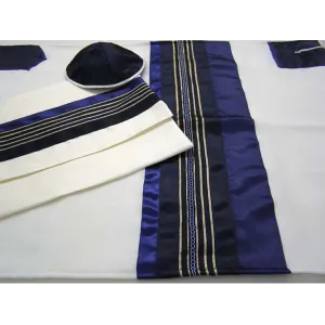 Talit Royal Blue, Bar Mitzvah Tallit, Wool Tallit, Wedding Tallit, Jewish Prayer Shawl, Custom Tallit