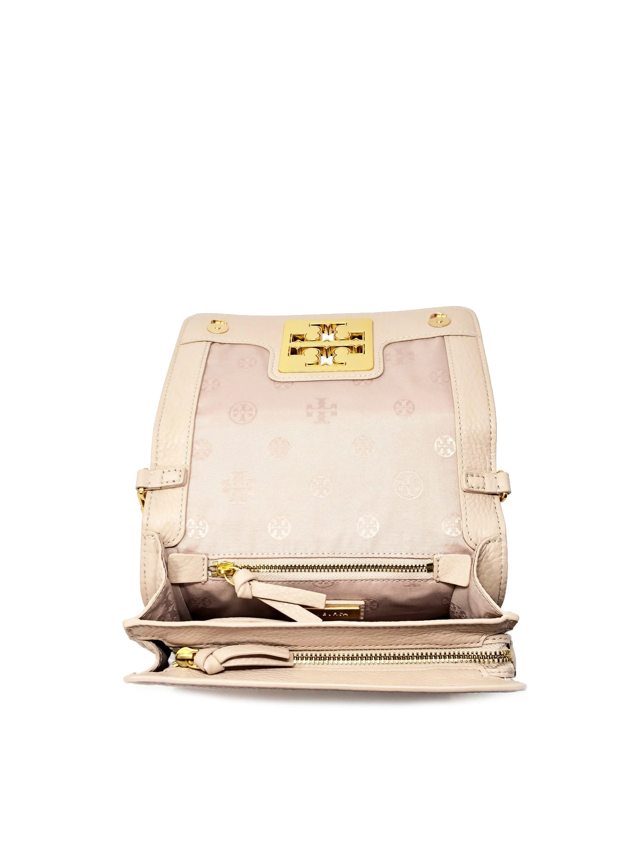 Tory Burch Light Oak / Rolled Gold Britten Combo Crossbody