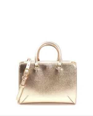 Tory Burch Light Rose Gold Emerson Small Zip Tote