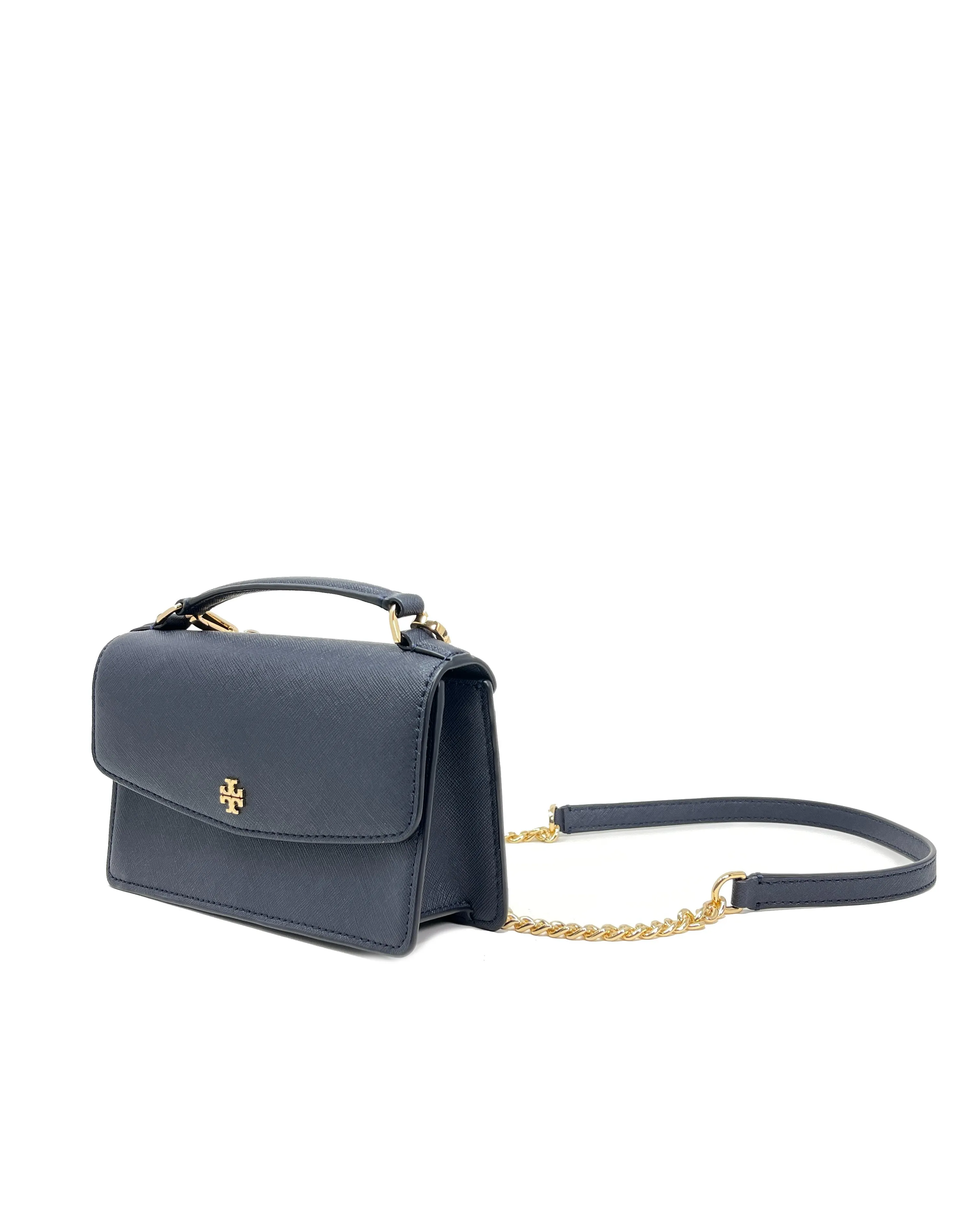 Tory Burch Tory Navy Emerson Mini Top Handle Bag