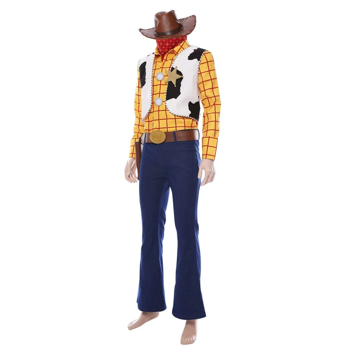 Toy Story 4 Woody Costume Full All set Halloween For Men Adult