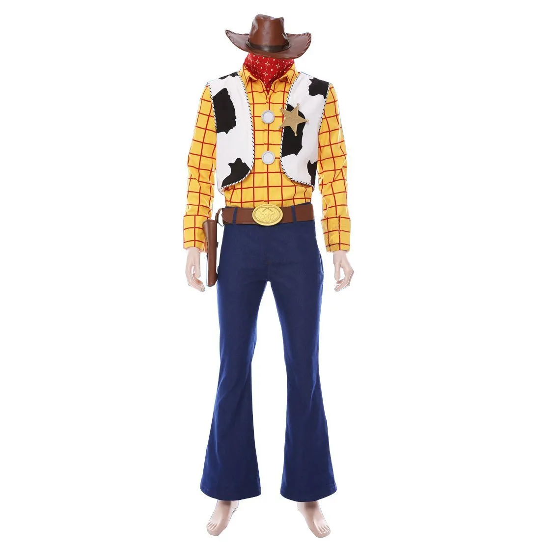 Toy Story 4 Woody Costume Full All set Halloween For Men Adult