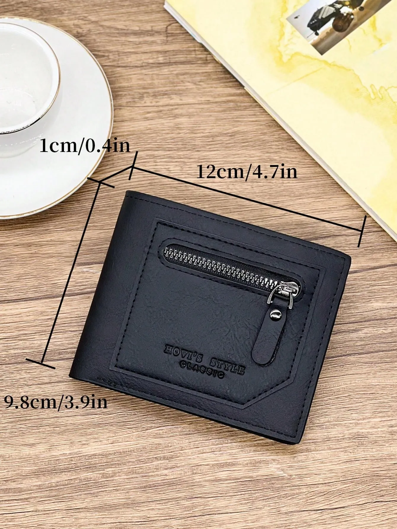 Trendy Casual Fashion Retro Business Youth College Men's Short Wallet Coin Purse New Large Capacity Wallet