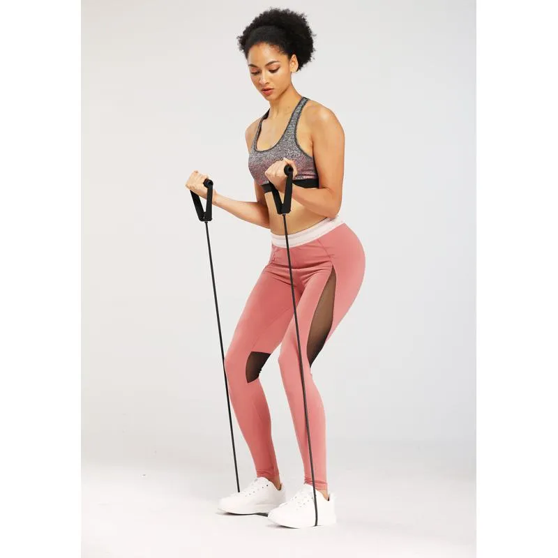 Yoga High-Waisted Tight-Fitting Sports Fitness High Elasticity Running Mesh Sports Leggings