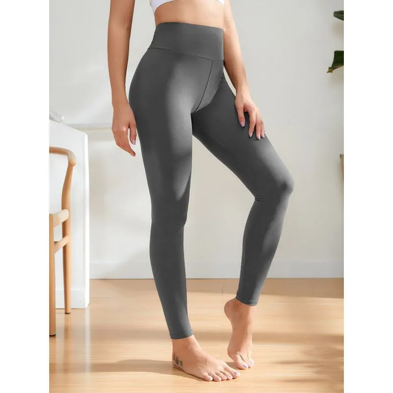 Yoga Solid Elasticity Simplicity Sports Fitness Sports Leggings